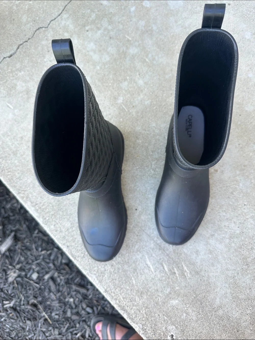 Capelli New York Black Rain boot size 7 women’s